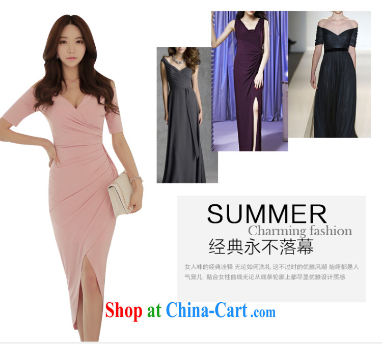 To Lin bridesmaid dress summer 2015 summer new dress sense of short-sleeved dresses package and graphics thin, long skirt Evening Dress 501 pink L pictures, price, brand platters! Elections are good character, the national distribution, so why buy now enjoy more preferential! Health