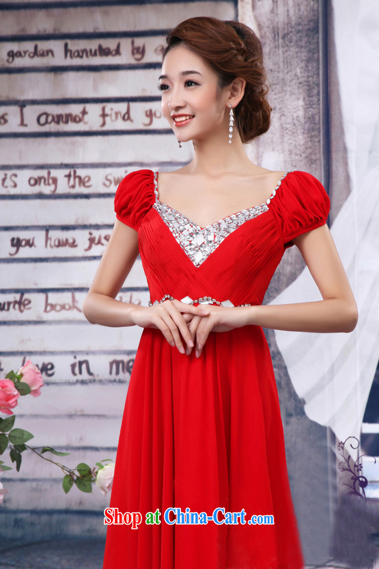 Pure bamboo love yarn new bridal long gown, double-shoulder dress snow woven bridesmaid dresses. evening dress toast stage dress summer red long tailored contact Customer Service pictures, price, brand platters! Elections are good character, the national distribution, so why buy now enjoy more preferential! Health