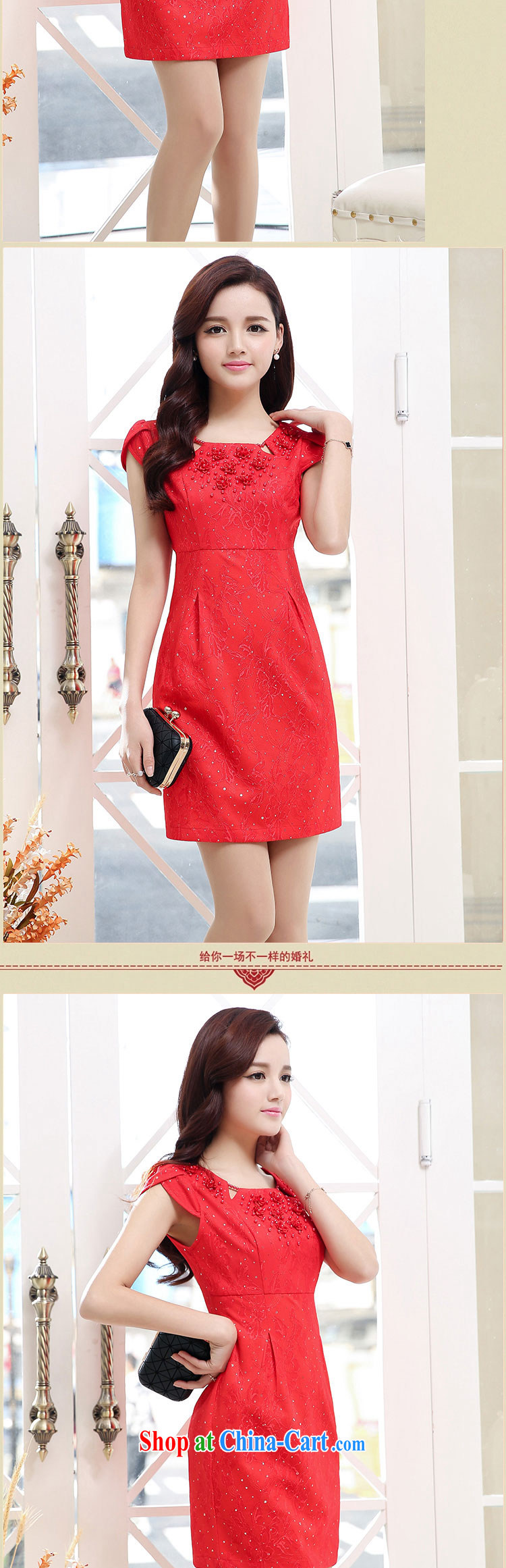 Zen Ying 2015 summer wedding dress red married women with toast the wedding dress banquet the evening dress uniform red XXL pictures, price, brand platters! Elections are good character, the national distribution, so why buy now enjoy more preferential! Health