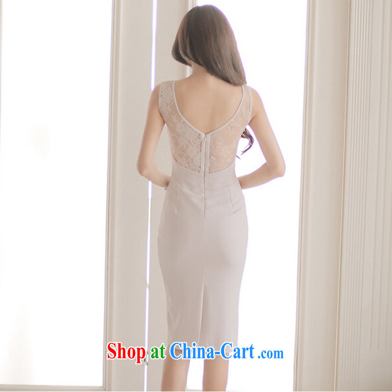 To Lin bridesmaid dress summer 2015 summer new female wrapped chest sexy lace package and graphics thin dresses sleeveless evening dress 503 photo color L, Lin (KECAILIAN), online shopping