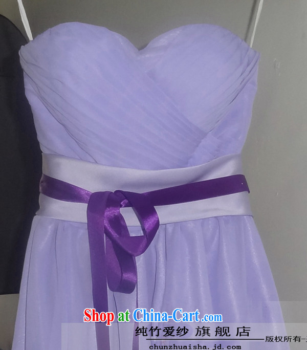 Pure bamboo love yarn purple bridesmaid's short dress dress dress reception bridesmaid dress sister dress dress light purple tailored contact Customer Service pictures, price, brand platters! Elections are good character, the national distribution, so why buy now enjoy more preferential! Health