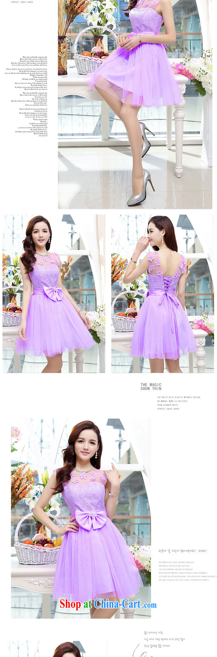 Zen Ying 2015 new bowtie Bridal Fashion red short wedding dress banquet night ceremony dresses sleeveless short skirts purple XL pictures, price, brand platters! Elections are good character, the national distribution, so why buy now enjoy more preferential! Health