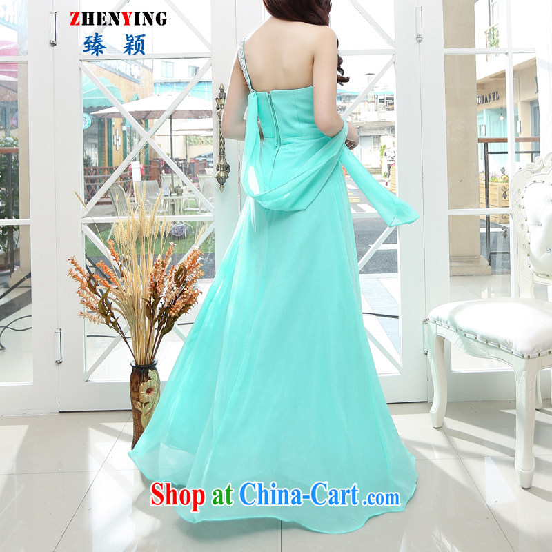 from Zen wedding dresses 2015 style elegant beauty graphics thin sexy long high-waist marriage betrothal bridesmaid evening dress dresses water green XL, happy hour (happy time) and, on-line shopping