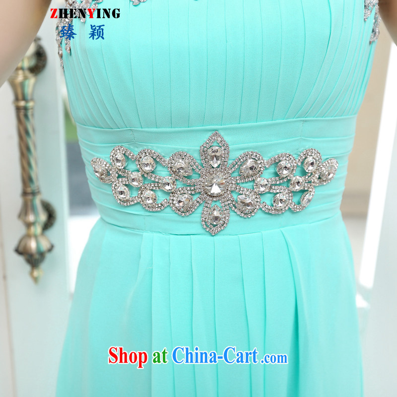 from Zen wedding dresses 2015 style elegant beauty graphics thin sexy long high-waist marriage betrothal bridesmaid evening dress dresses water green XL, happy hour (happy time) and, on-line shopping