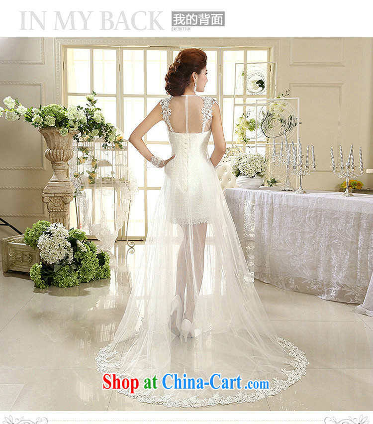 It is also optimized condolence short wedding dresses new marriage bridal toast dress lace welcome yarn lace bare chest small tail XS 1006 white XXL pictures, price, brand platters! Elections are good character, the national distribution, so why buy now enjoy more preferential! Health