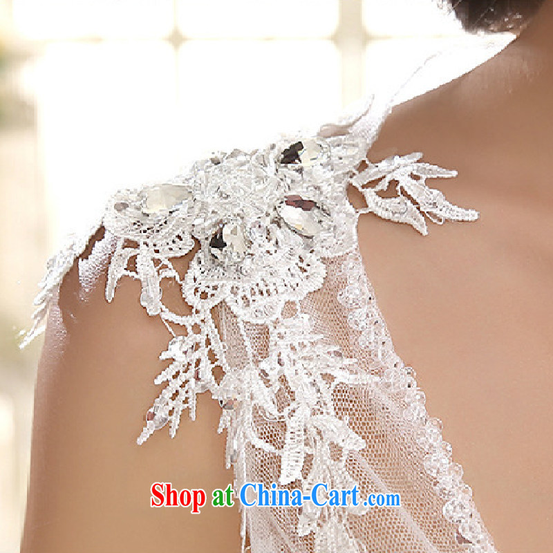 It is also optimized condolence short wedding dresses new marriage bridal toast dress lace welcome yarn lace bare chest small-tail XS 1006 white XXL, yet also optimize their swords into plowshares, and shopping on the Internet