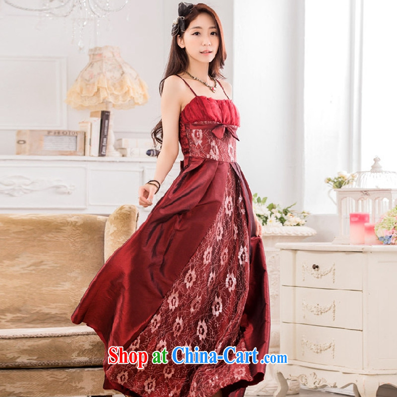 AIDS has been Qi stylish evening show the large long evening dress code the dress T A 9734 - 1 wine red XXXL, AIDS has been Qi (Aiyaqi), online shopping