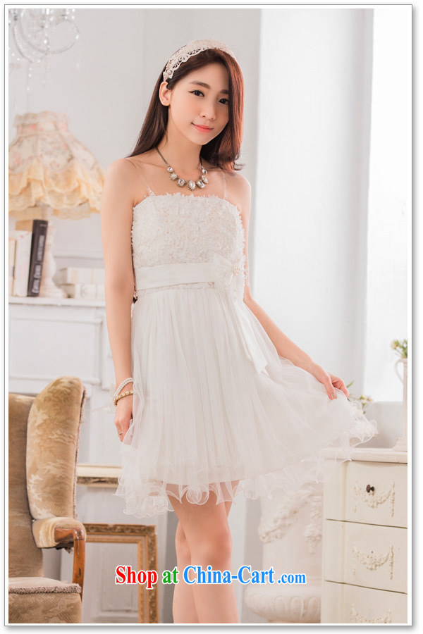 AIDS has been Qi sweet buds Silk Dresses and sisters dress show small dress bow-tie the code dress T A 9733 - 1 white XXXL pictures, price, brand platters! Elections are good character, the national distribution, so why buy now enjoy more preferential! Health