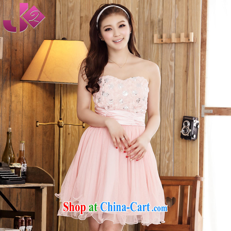 JK 2 2015 new sweet rose buds silk cultivation by short skirt the code erase chest wedding bridesmaid dress white XXXL 165 recommendations about Jack, JK 2. YY, shopping on the Internet