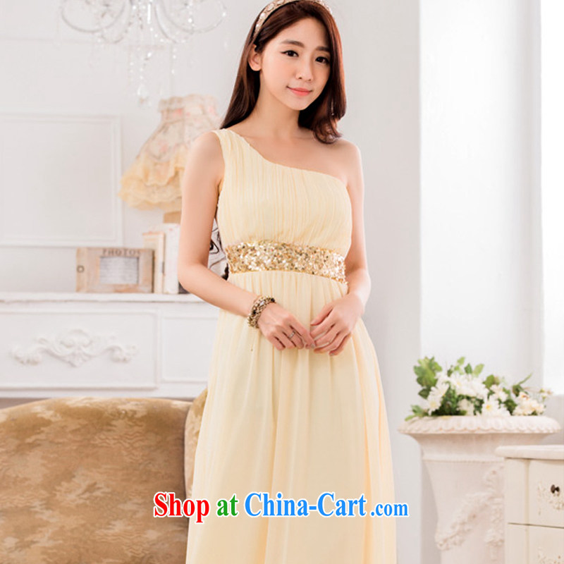 AIDS has been Qi and stylish appearance, shoulder-waist graphics thin ice woven dresses manually staple-ju long evening dress dresses T A 9634 - 1 champagne color XXXL, AIDS has Qi (Aiyaqi), online shopping
