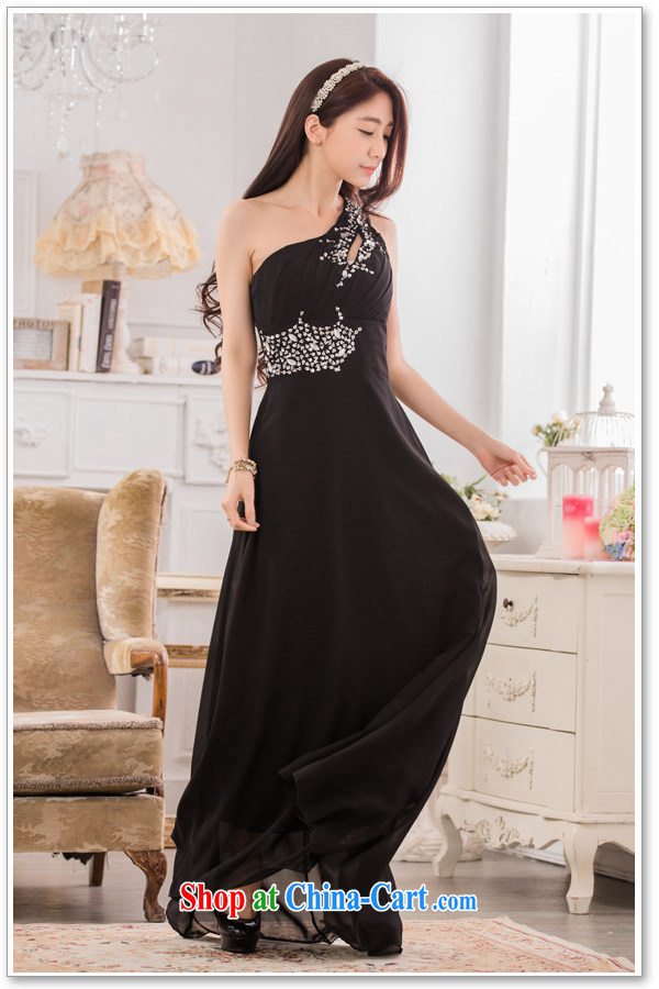 AIDS has been Qi high-end dinner show the dress stylish single shoulder manually staple snow Pearl woven long evening dress T A 9633 - 1 black XXXL pictures, price, brand platters! Elections are good character, the national distribution, so why buy now enjoy more preferential! Health
