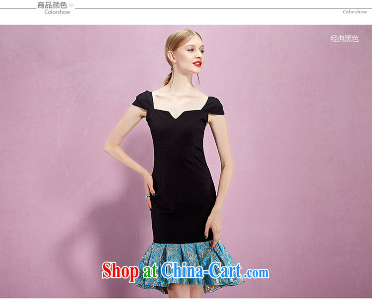 Yi Ge Theo-Ben Gurirab of Yuan aura collision color stitching cultivating the waist graphics thin crowsfoot dress dress black 61,086 M pictures, price, brand platters! Elections are good character, the national distribution, so why buy now enjoy more preferential! Health