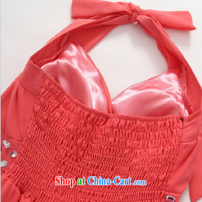 AIDS has been Qi sexy V collar scarf manually staple Pearl Light drill high snow-woven dress a dress dresses T A 9632 - 1 red XXXL, AIDS has Qi (Aiyaqi), online shopping