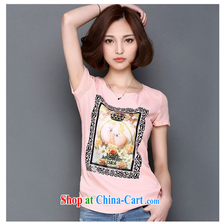 The economy should be Princess 2015 Korean loose the Code women mm thick beauty 3 D Stereo stamp short-sleeved shirt T Web yarn solid T-shirt white 4XL pictures, price, brand platters! Elections are good character, the national distribution, so why buy now enjoy more preferential! Health