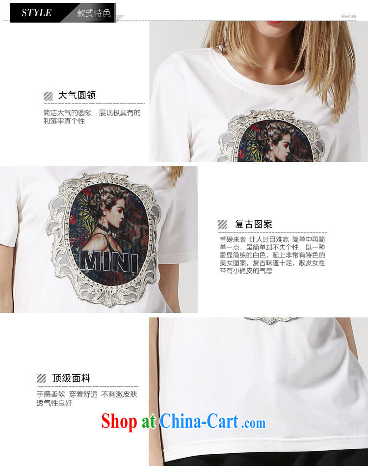 Leong Che-hung Tai SPRING SHOULD BE 2015 summer new, larger female thick mm personalized embroidery patterns package Bai 2.032673 billion large white code XXXXXL pictures, price, brand platters! Elections are good character, the national distribution, so why buy now enjoy more preferential! Health