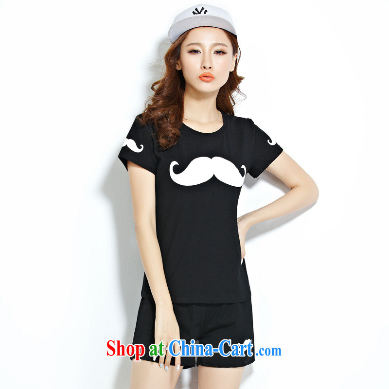 Korea, the Academic Building 2015 summer loose the code T shirts shorts casual clothing, sportswear West A 0,969,040 red XL, won the Iraq (HANBOYISHE), shopping on the Internet