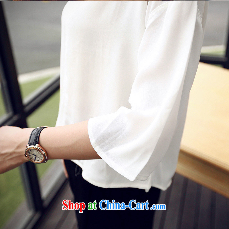 Leong Che-hung Tai SPRING SHOULD BE 2015 summer white collar V 5 cuff T state pension 236 A 814,335 white L, Hung Tai spring (hongtaichuntian), online shopping