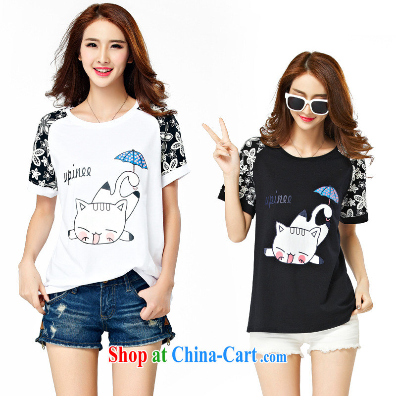 Leong Che-hung Tai SPRING SHOULD BE 2015 summer load the Code women mm thick and fat XL T shirt short-sleeved video thin thick sister white 4XL, Hung Tai spring (hongtaichuntian), online shopping