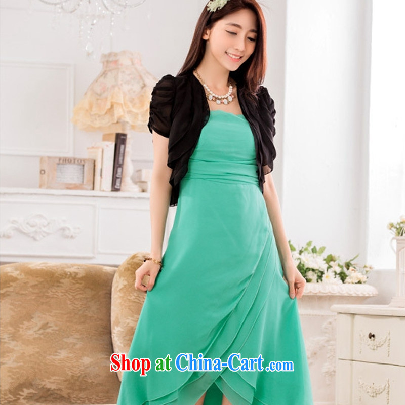 AIDS has been Qi elegant and bright, wipe the chest waist Princess skirt flouncing snow is woven the dress code dress T A 9833 - 1 green XXXL, AIDS has Qi (Aiyaqi), shopping on the Internet