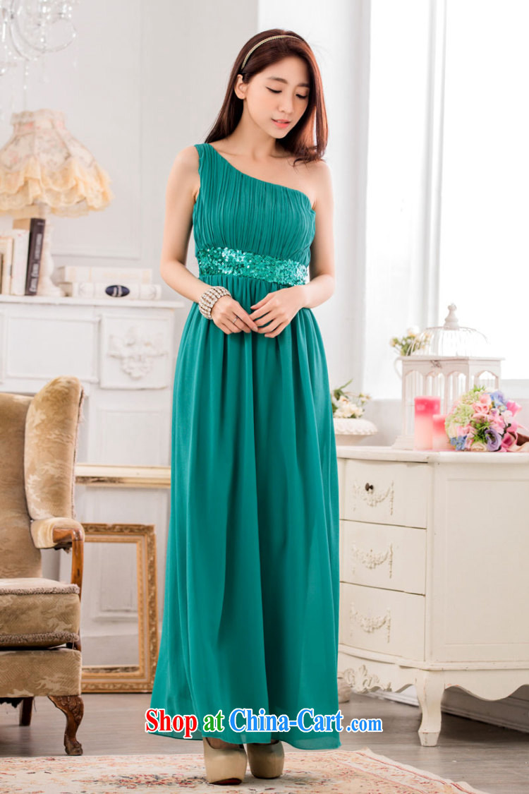 AIDS has been Qi and stylish appearance, shoulder-waist graphics thin ice woven dresses manually staple-ju long evening dress dresses T A 9634 - 1 green XXXL pictures, price, brand platters! Elections are good character, the national distribution, so why buy now enjoy more preferential! Health