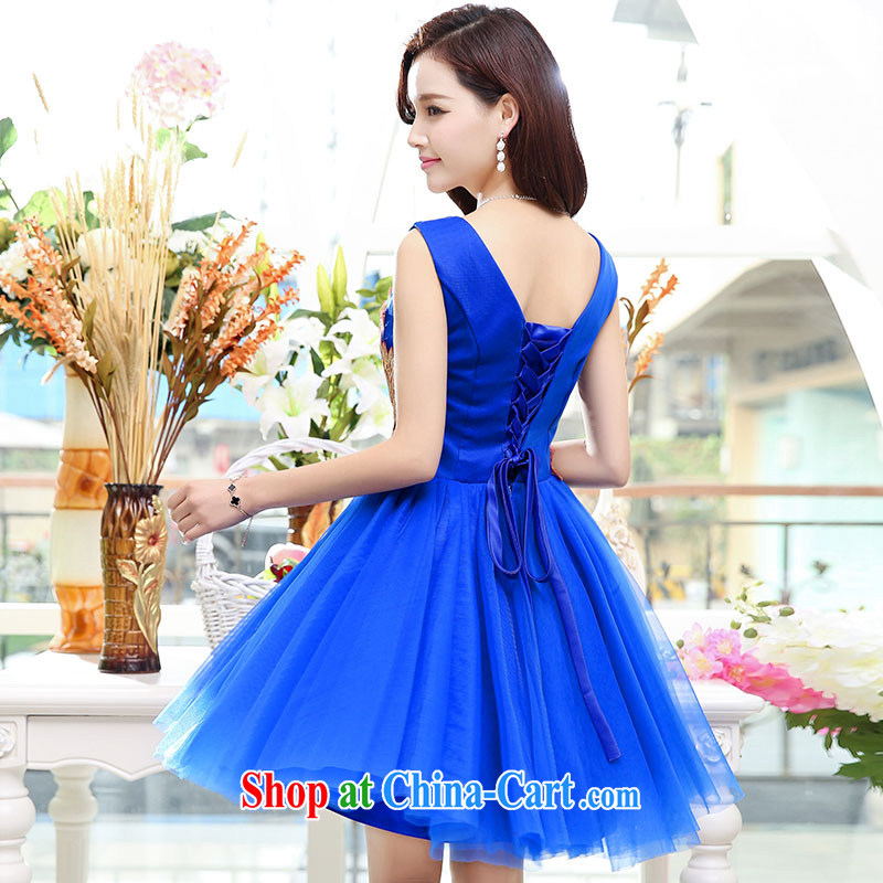 With Ji Ya 2015 summer new female Korean fashion sleeveless V collar bridal wedding bridesmaid dress skirt large color XL, involving her, Jacob (JIEJIYA), online shopping