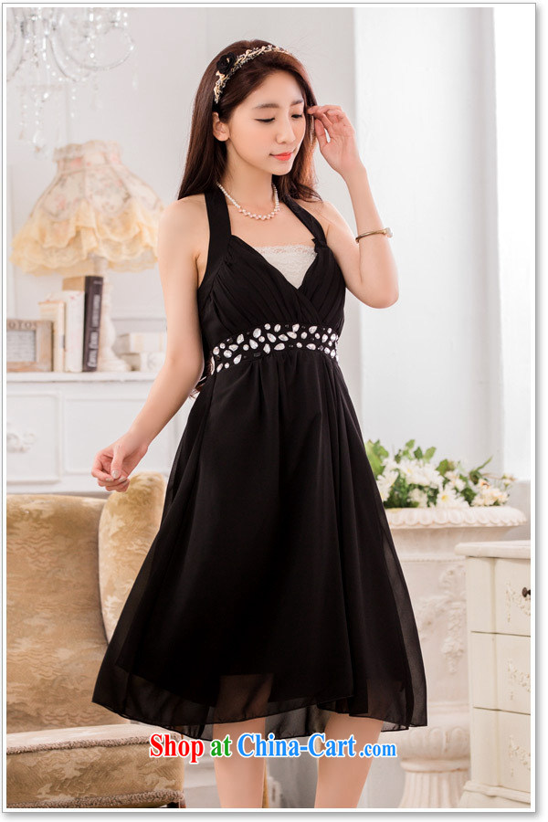 AIDS has been Qi sexy V collar scarf manually staple Pearl Light drill high snow woven dress small dress dresses T A 9632 - 1 black XXXL pictures, price, brand platters! Elections are good character, the national distribution, so why buy now enjoy more preferential! Health
