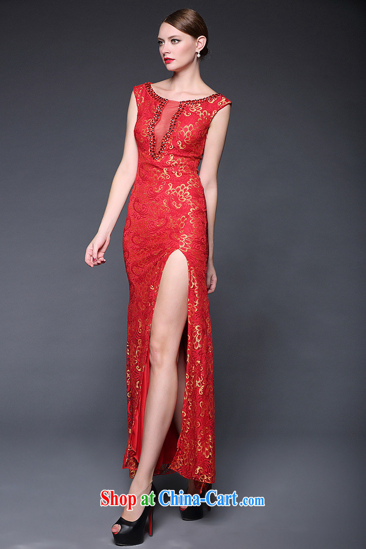 Love Yan Babe (Axbaby) 2015 new lace sexy sleeveless open's long evening dress dresses W 0231 red are code pictures, price, brand platters! Elections are good character, the national distribution, so why buy now enjoy more preferential! Health