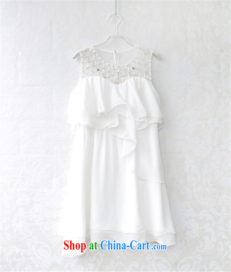 Abundant Ming summer 2015 European site nails Pearl inserts drill flouncing skirt dresses Web yarn stitching snow woven fairy cake skirt white M pictures, price, brand platters! Elections are good character, the national distribution, so why buy now enjoy more preferential! Health