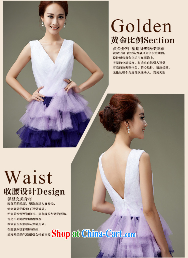 Han Park (cchappiness) 2015 new sexy V brought back exposed his toast short bridesmaid stylish banquet party dress purple gradient custom pictures, price, brand platters! Elections are good character, the national distribution, so why buy now enjoy more preferential! Health