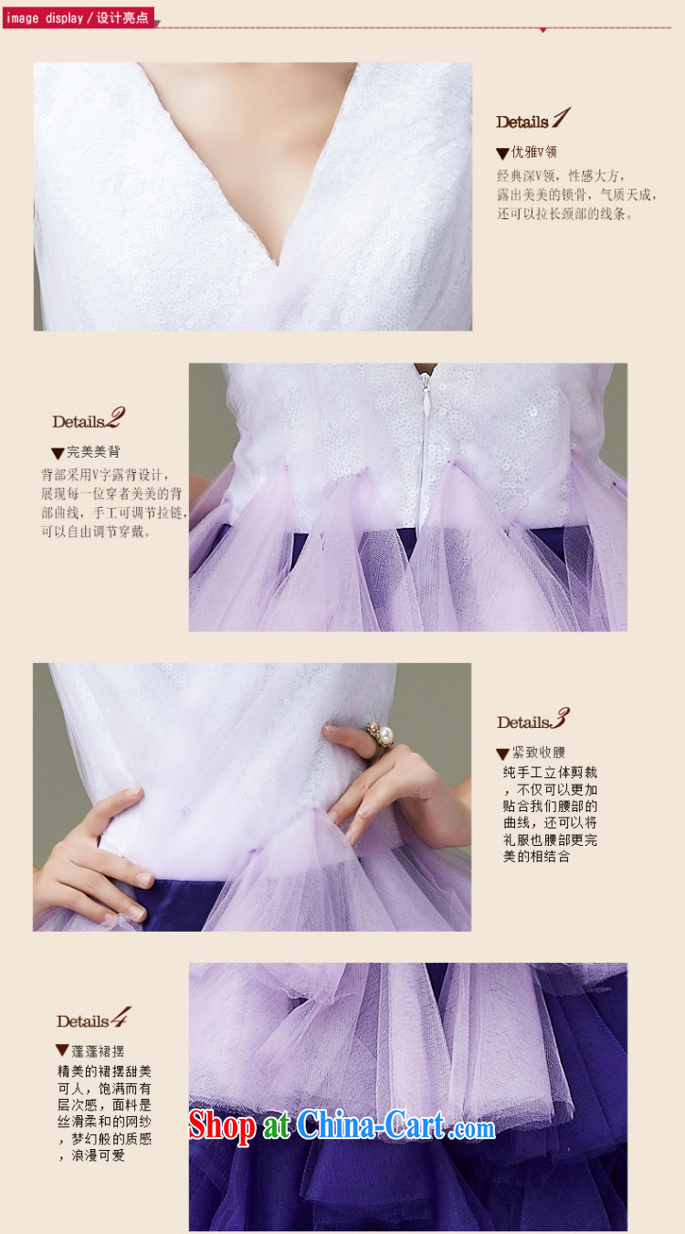 Han Park (cchappiness) 2015 new sexy V brought back exposed his toast short bridesmaid stylish banquet party dress purple gradient custom pictures, price, brand platters! Elections are good character, the national distribution, so why buy now enjoy more preferential! Health