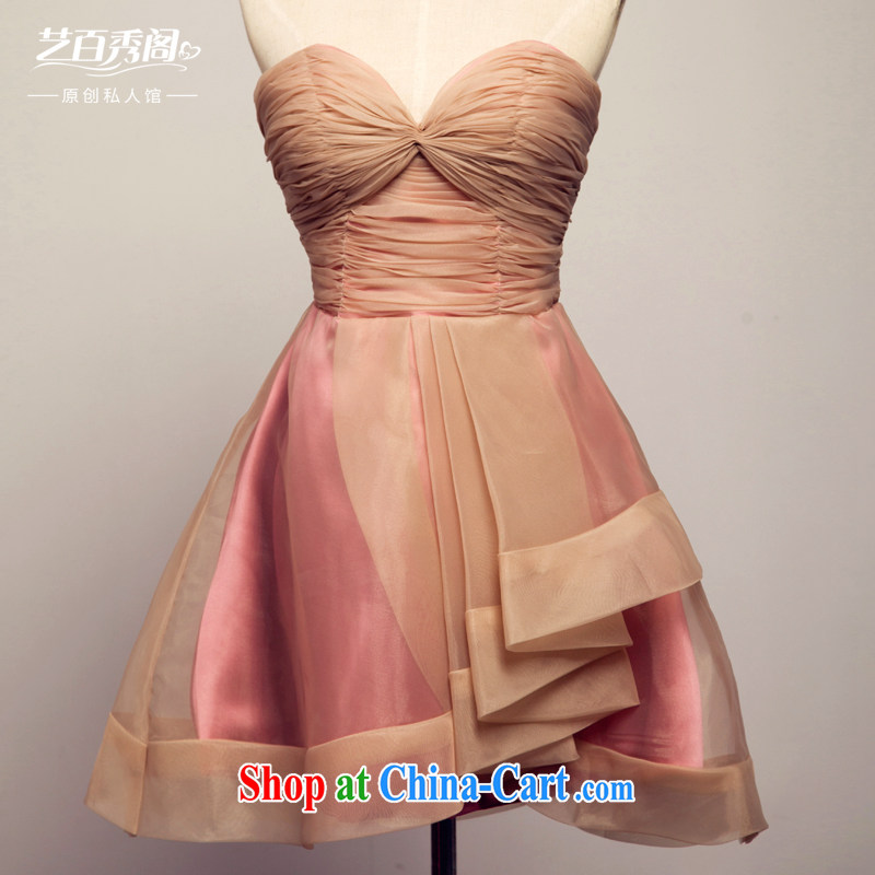 Art 100 Su Ge 2015 new erase chest bridal dress Original Design dinner appointment elegant beauty sexy sleeveless dresses skirts pink custom + 30 pink custom + $30, 100 for performing arts show pavilion, shopping on the Internet