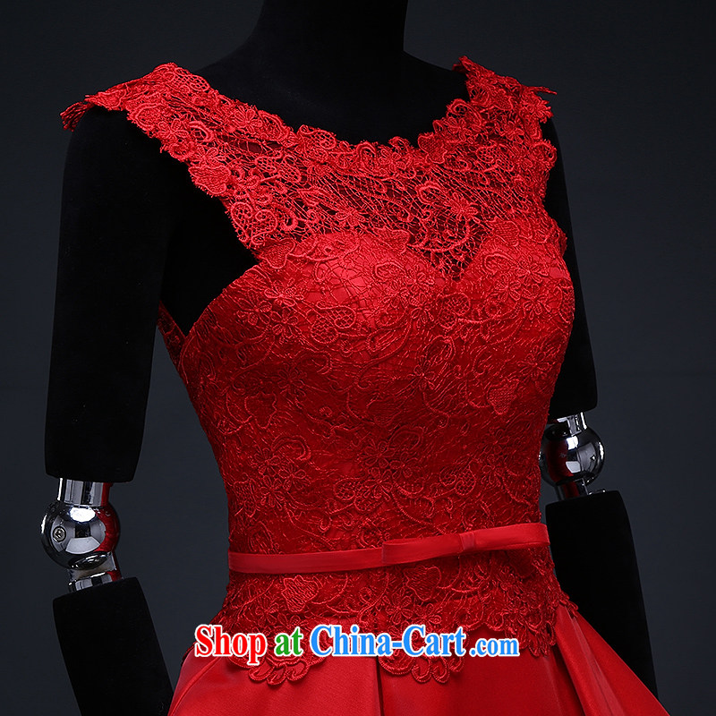 The Greek, Mona Lisa (XILUOSHA) bridal small dress red lace bows. Stylish wedding dress short Satin shoulders 2015 new summer China Red XXL, the Greek Cypriot, Mona Lisa (XILUOSHA), and, on-line shopping