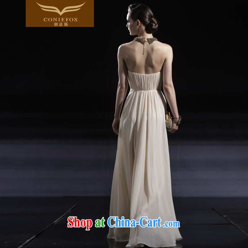 Creative Fox Evening Dress elegant long wiped his chest dress evening dress dress bridal wedding dress toast serving the annual 56,630 dresses picture color XXL, creative Fox (coniefox), online shopping