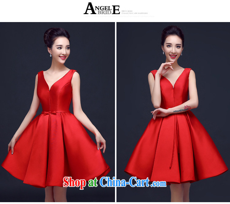 2015 new spring and summer wedding dresses bridal toast clothing stylish beauty short red wedding dress short dress theatrical service red M pictures, price, brand platters! Elections are good character, the national distribution, so why buy now enjoy more preferential! Health