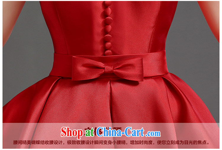 Beautiful ornaments 2015 New Field shoulder bridal wedding dress toast serving upscale short dress bridesmaid dress Red. Contact customer service pictures, price, brand platters! Elections are good character, the national distribution, so why buy now enjoy more preferential! Health