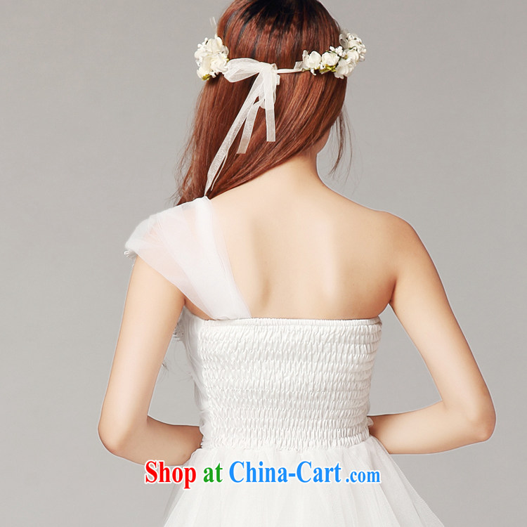 Honey, Addis Ababa new short single shoulder the shoulder bridesmaid dress dress bridal toast serving small dress dresses the Gala Evening beige pictures, price, brand platters! Elections are good character, the national distribution, so why buy now enjoy more preferential! Health