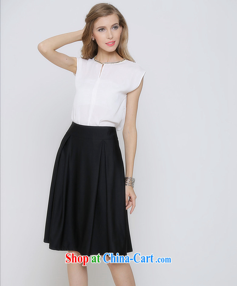 Summer 2015 new sleeveless ice woven shirts large body skirt Kit 1507 white XL pictures, price, brand platters! Elections are good character, the national distribution, so why buy now enjoy more preferential! Health