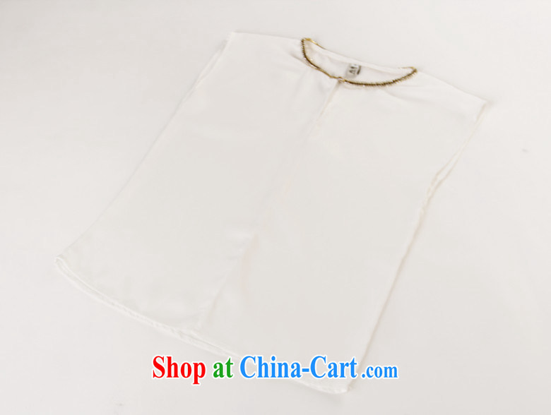 Summer 2015 new sleeveless ice woven shirts large body skirt Kit 1507 white XL pictures, price, brand platters! Elections are good character, the national distribution, so why buy now enjoy more preferential! Health