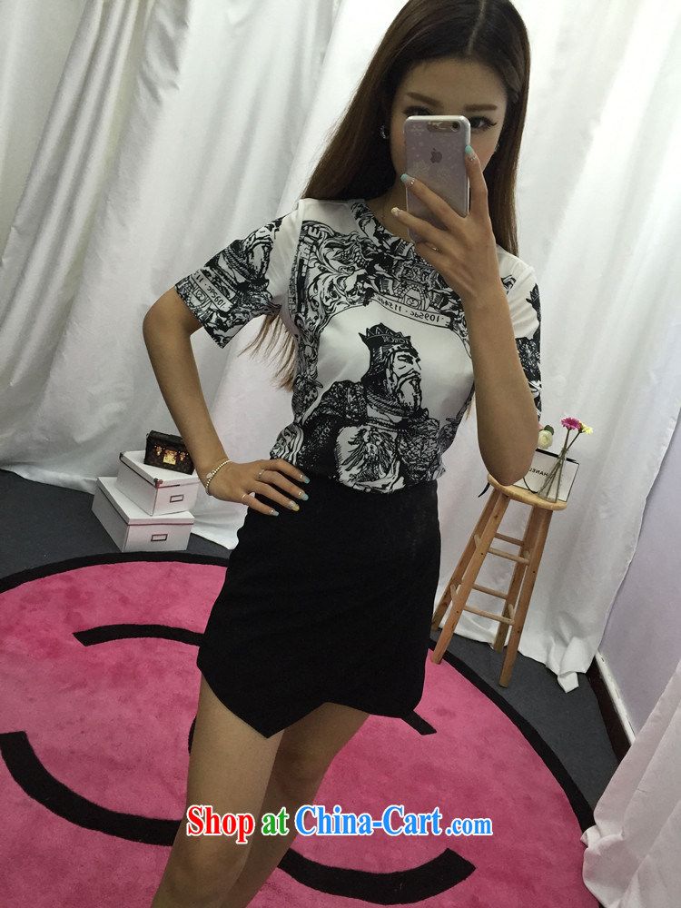 The Hong Kong Wind Kit girls short-sleeved shirts stamp T pension beauty package snow woven skirt and stylish two-piece 6888 white S pictures, price, brand platters! Elections are good character, the national distribution, so why buy now enjoy more preferential! Health