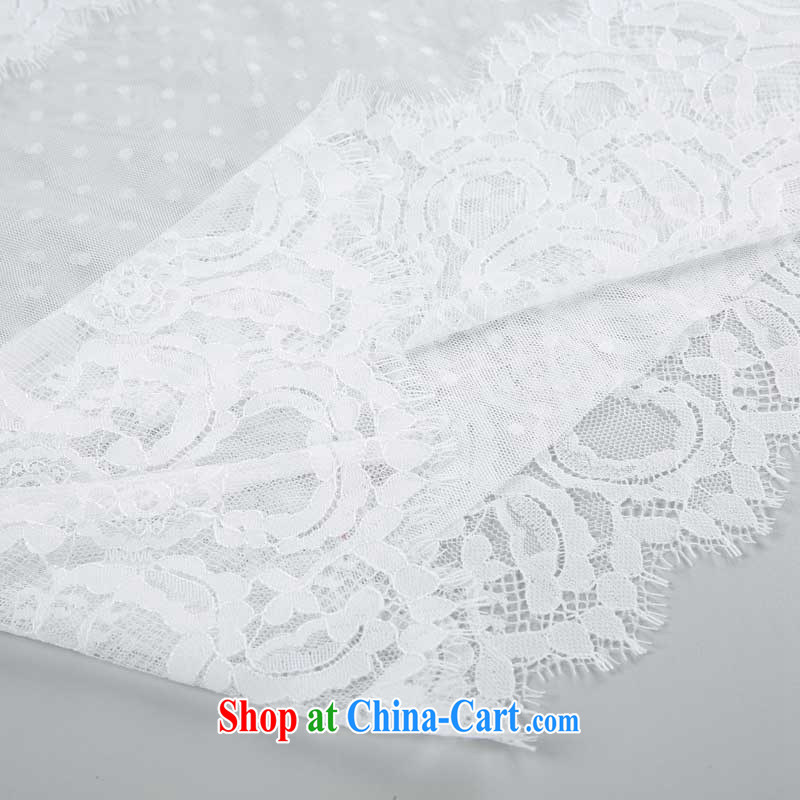 Elizabeth had mentioned, 2015 summer new elegance dress long skirt and collar embroidery lace stitching Web yarn beauty dresses support payments white XL, Mona Lisa, referred to, and shopping on the Internet
