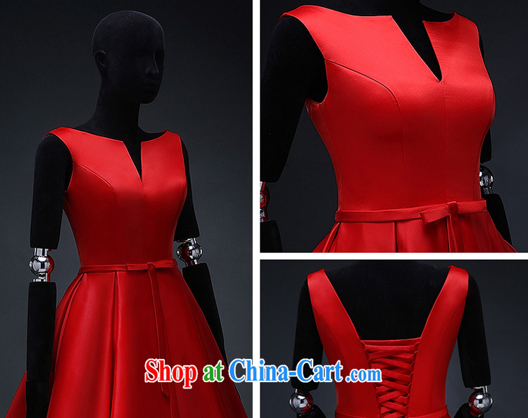 The Greek Cypriot, Mona Lisa (XILUOSHA) Spring 2015 marriage small dress dress bridal toast serving short V-neck red Satin double-shoulder evening dress dress China Red XXL pictures, price, brand platters! Elections are good character, the national distribution, so why buy now enjoy more preferential! Health