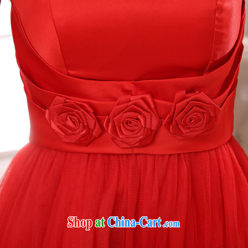Imperial Palace, bridesmaid dress and tail skirt red short performances, small dress bride wiped his chest serving toast bridesmaid dresses small 2015 New Red XL (120 - 135 ) jack, Imperial Palace (yuumuu), online shopping