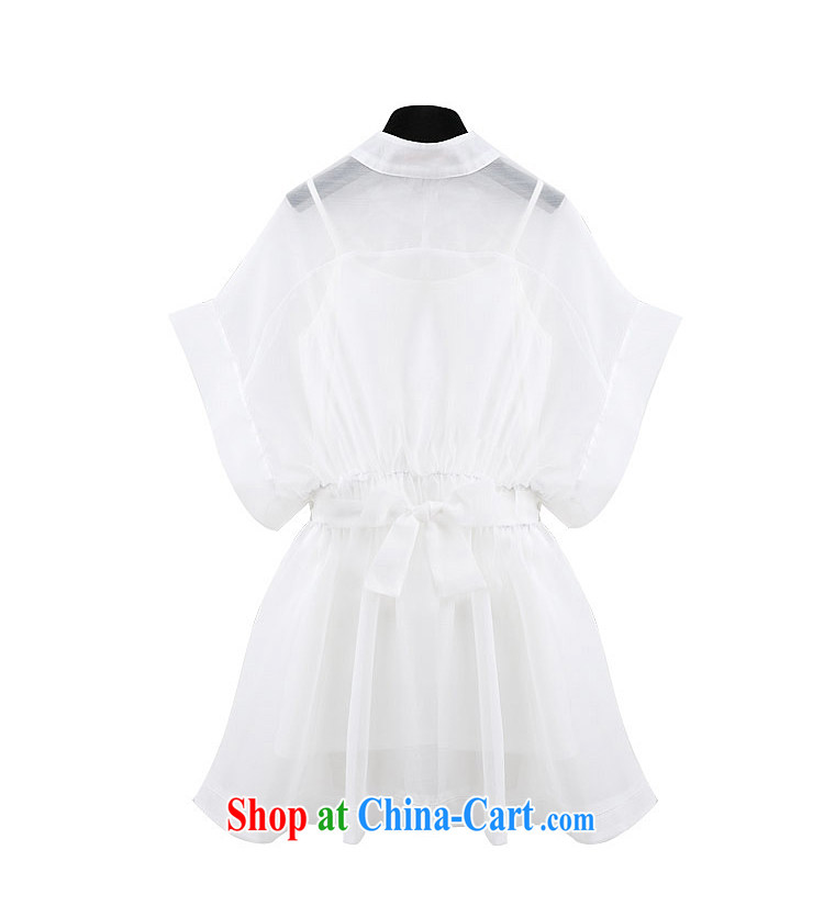 2015 summer small fresh fly cuff waist-large European root yarn, with a two-piece dresses 239 white XL pictures, price, brand platters! Elections are good character, the national distribution, so why buy now enjoy more preferential! Health
