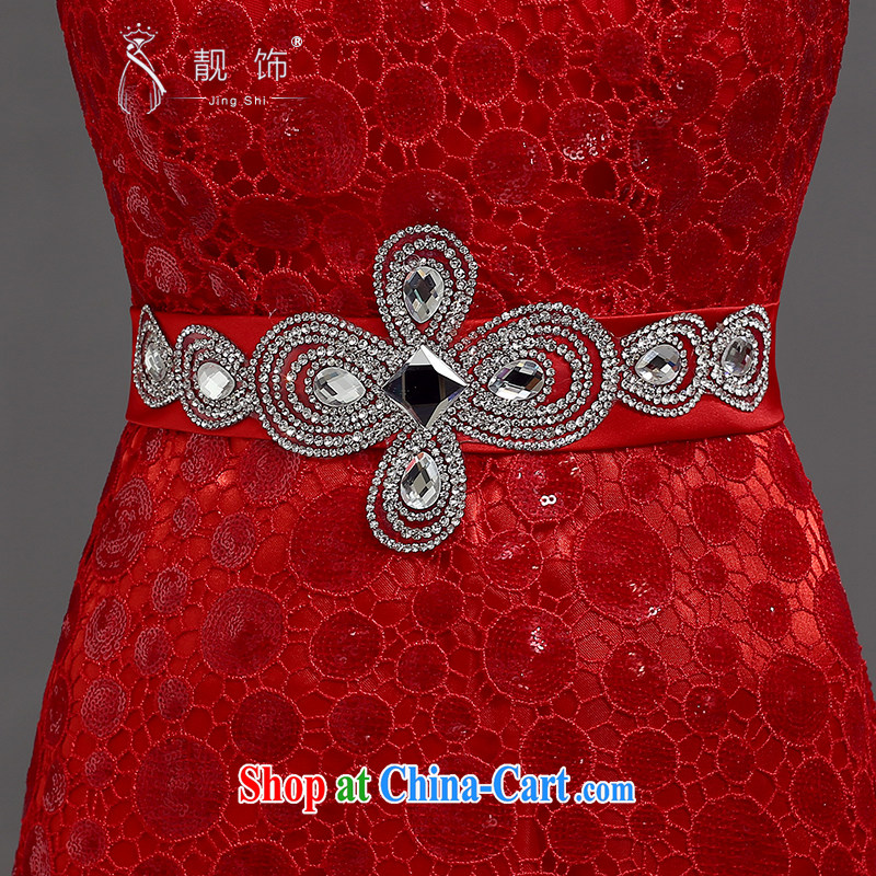 Beautiful ornaments dress 2015 new, luxurious, elegant and sexy Deep V for long, fall to dress the people serving Red. Contact customer service, beautiful ornaments JinGSHi), shopping on the Internet