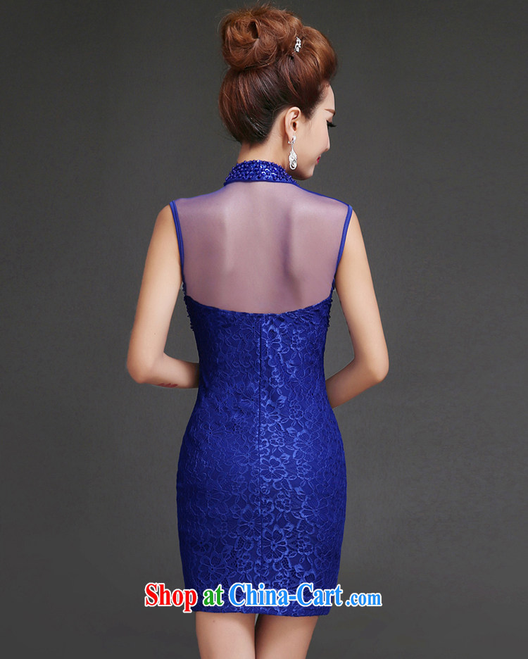 7 color 7 tone dress 2015 new moderator dress lace-up collar women evening dress dresses L 023 blue tailored (final) pictures, price, brand platters! Elections are good character, the national distribution, so why buy now enjoy more preferential! Health