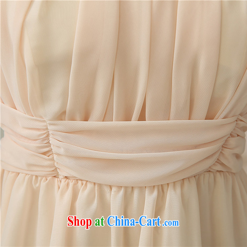 Imperial Palace, toast serving short skirt and sisters fine nails Pearl double-shoulder bridesmaid dress sister serving Korean bows dress serving champagne color codes, Imperial Palace (yuumuu), online shopping