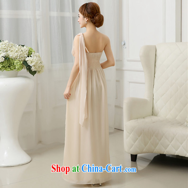 Imperial Palace, evening dress, long skirt and sisters fine nails Pearl double-shoulder bridesmaid dress and sisters serving Korean bows uniforms dress champagne color codes, Imperial Palace (yuumuu), online shopping