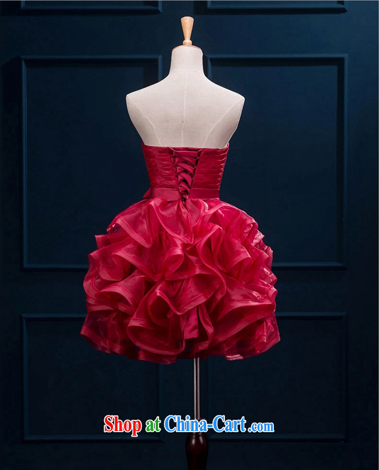 Time Syrian arab red dress shaggy dress 2015 new short film show floor serving good evening dress bride wiped his chest serving toast bridesmaid dress small dress wine red XXL pictures, price, brand platters! Elections are good character, the national distribution, so why buy now enjoy more preferential! Health