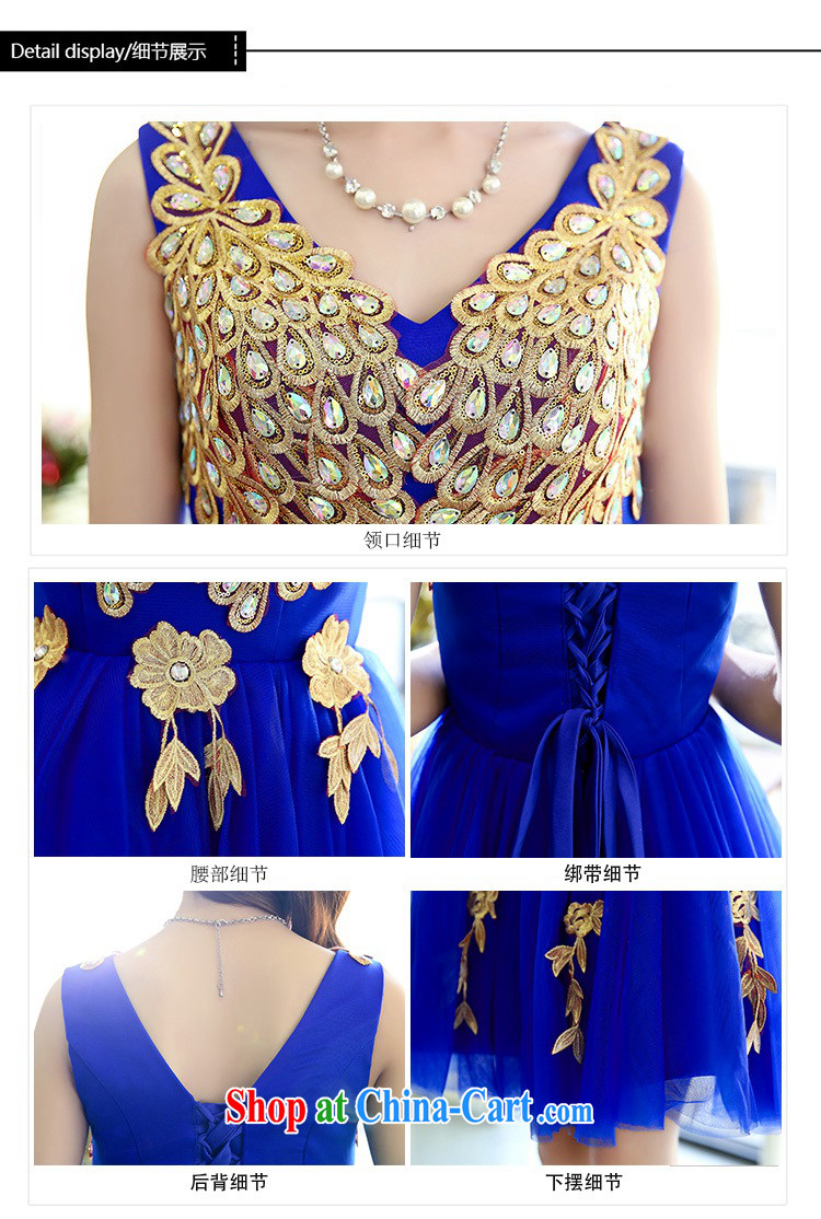 Bridal toast service summer 2015 New Stage dress short skirt the small Evening Dress bridesmaid service royal blue M pictures, price, brand platters! Elections are good character, the national distribution, so why buy now enjoy more preferential! Health