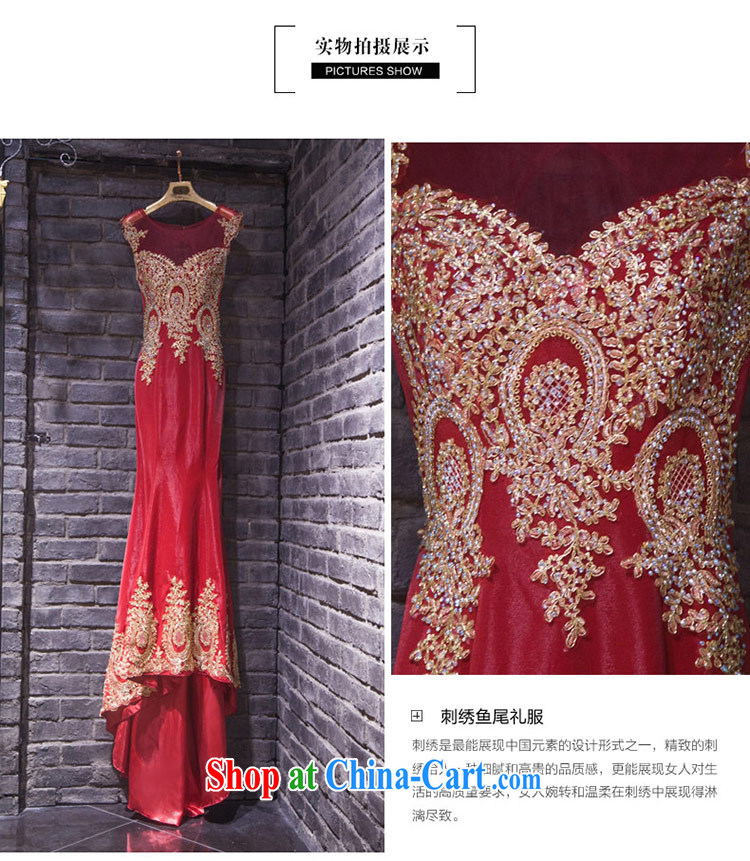 Love Life new, summer 2015 Korean retro elegant field shoulder strap crowsfoot wedding dress bridal toast service tail dress wine red made for a message size pictures, price, brand platters! Elections are good character, the national distribution, so why buy now enjoy more preferential! Health